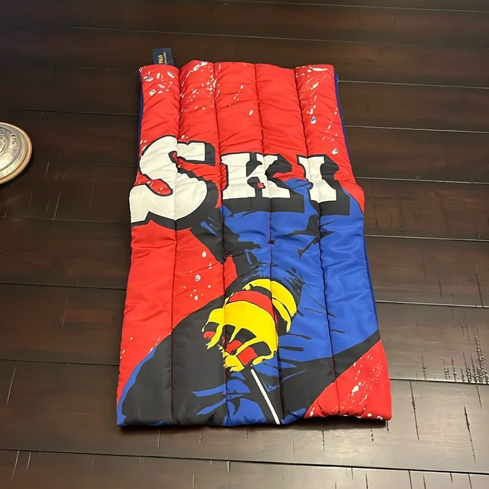 Polo Ralph Lauren Ski 92 1992 Winter Puffer Scarf new red blue Mens Women’s